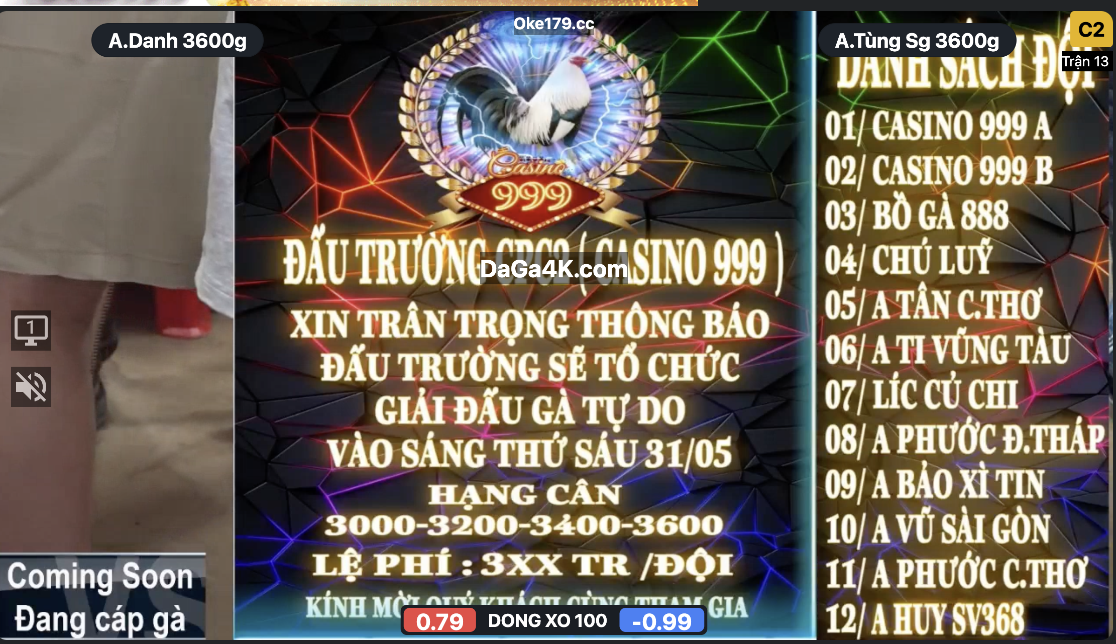 Hôm nay đá gà giải nha anh em ngày 31/5/2024